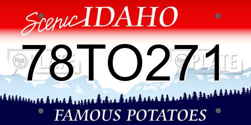 78TO271 Idaho License Plate