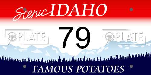 79 Idaho License Plate