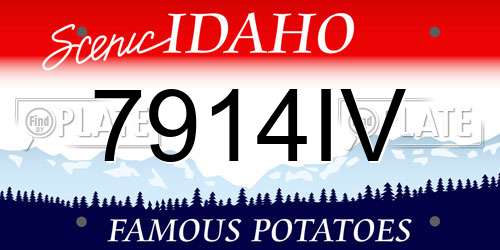 7914IV Idaho License Plate