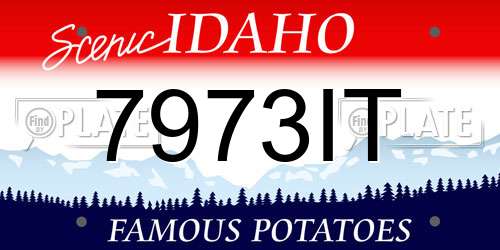 7973IT Idaho License Plate