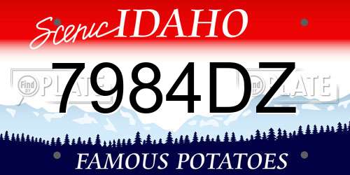 7984DZ Idaho License Plate