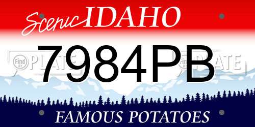 7984PB Idaho License Plate