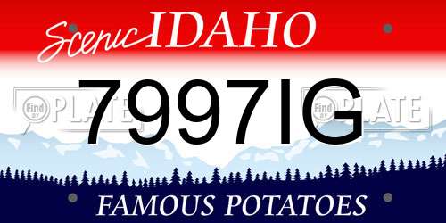 7997IG Idaho License Plate