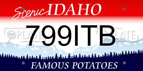 799ITB Idaho License Plate