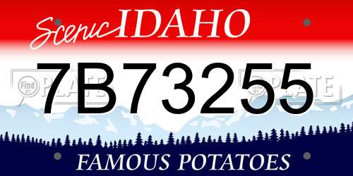 7B73255 Idaho License Plate