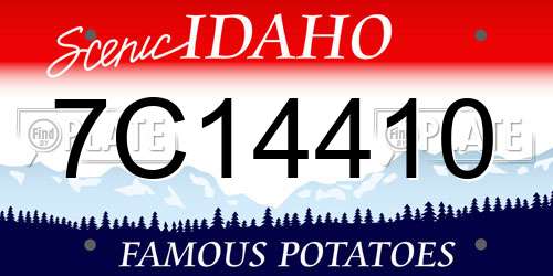 7C14410 Idaho License Plate