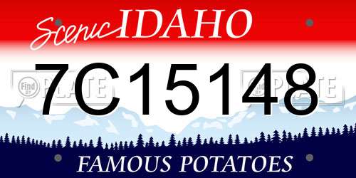 7C15148 Idaho License Plate
