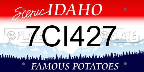 7CI427 Idaho License Plate