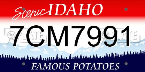 7CM7991 Idaho License Plate