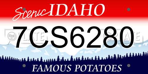 7CS6280 Idaho License Plate