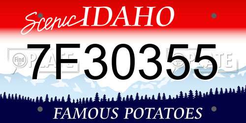 7F30355 Idaho License Plate