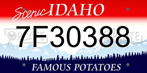7F30388 Idaho License Plate