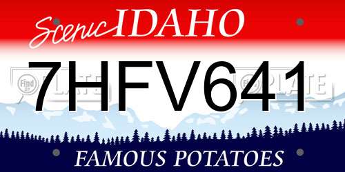 7HFV641 Idaho License Plate