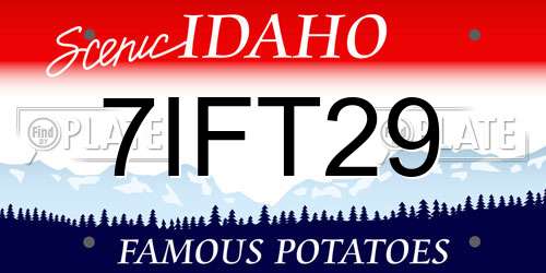 7IFT29 Idaho License Plate