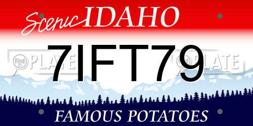 7IFT79 Idaho License Plate