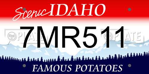 7MR511 Idaho License Plate