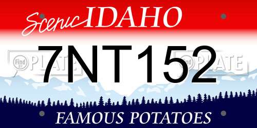 7NT152 Idaho License Plate