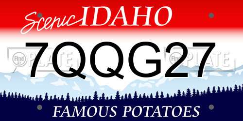 7QQG27 Idaho License Plate