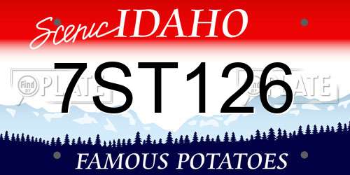 7ST126 Idaho License Plate