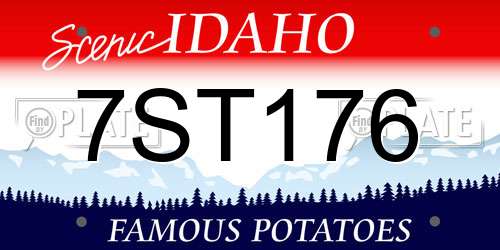 7ST176 Idaho License Plate