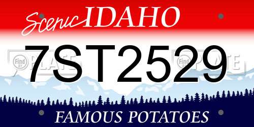 7ST2529 Idaho License Plate