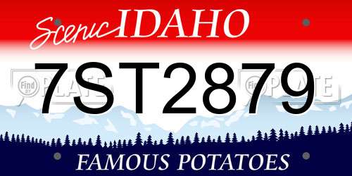 7ST2879 Idaho License Plate