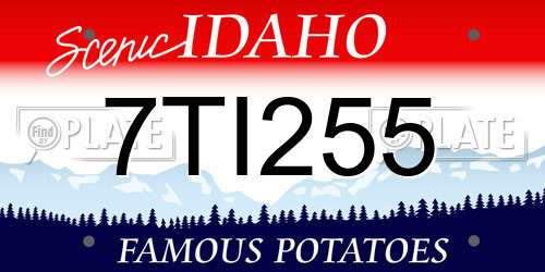 7TI255 Idaho License Plate