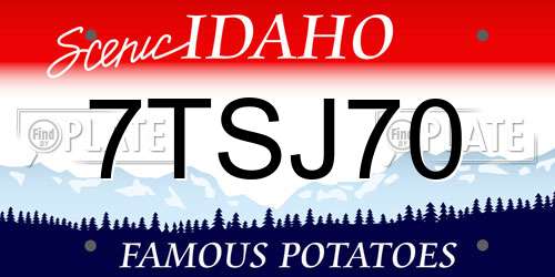 7TSJ70 Idaho License Plate