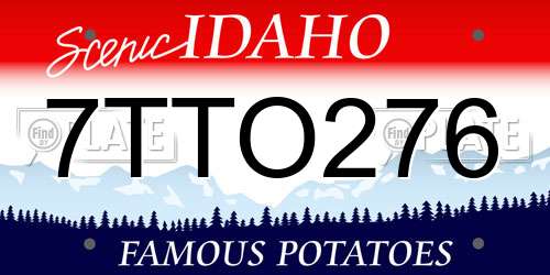 7TTO276 Idaho License Plate