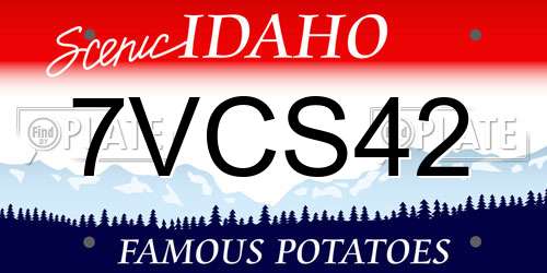 7VCS42 Idaho License Plate