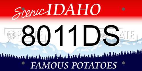 8011DS Idaho License Plate