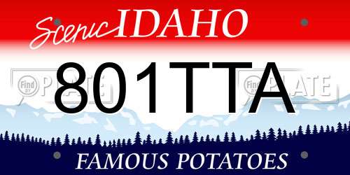 801TTA Idaho License Plate