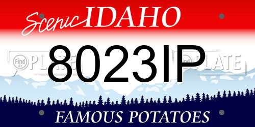 8023IP Idaho License Plate