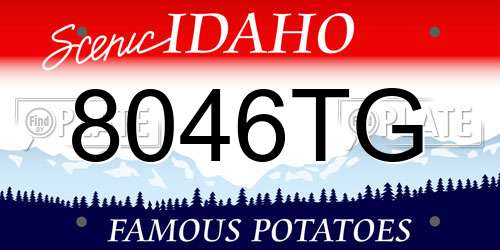 8046TG Idaho License Plate