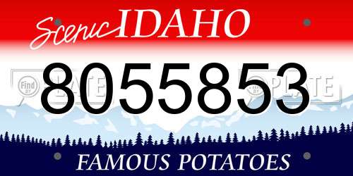 8055853 Idaho License Plate