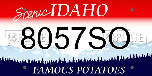 8057SO Idaho License Plate