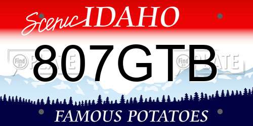 807GTB Idaho License Plate