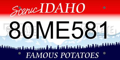 80ME581 Idaho License Plate
