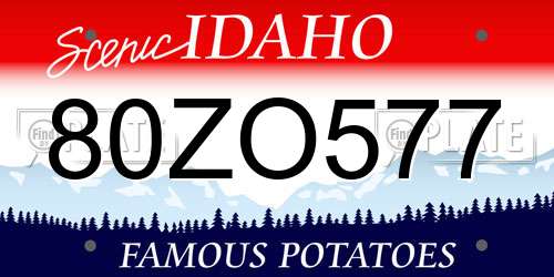 80ZO577 Idaho License Plate