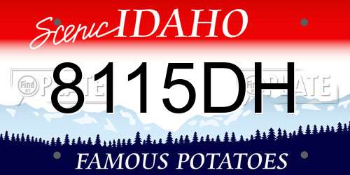 8115DH Idaho License Plate