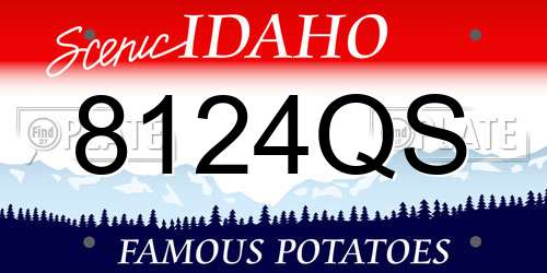 8124QS Idaho License Plate