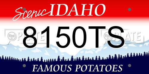 8150TS Idaho License Plate