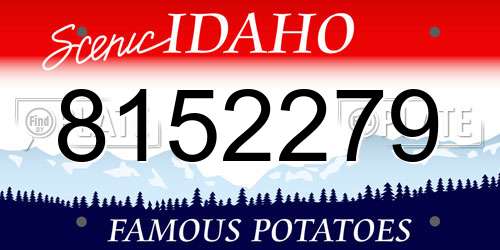 8152279 Idaho License Plate