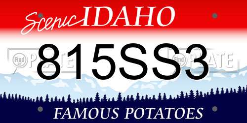 815SS3 Idaho License Plate