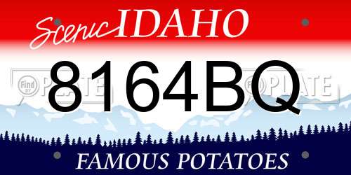 8164BQ Idaho License Plate