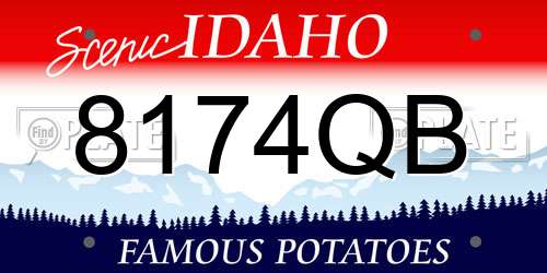 8174QB Idaho License Plate