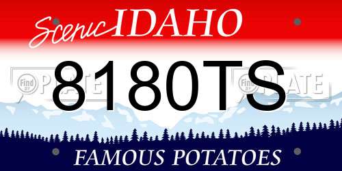 8180TS Idaho License Plate
