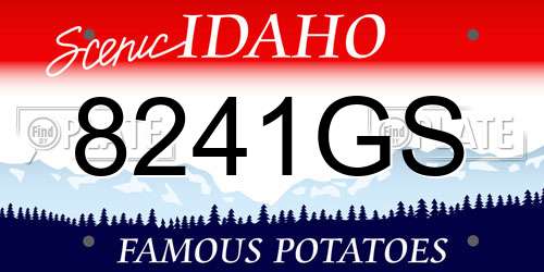 8241GS Idaho License Plate