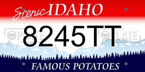 8245TT Idaho License Plate