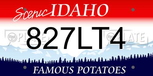827LT4 Idaho License Plate